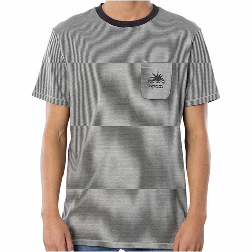 RIP CURL SWC CHANNEL STRIPE TEE gris