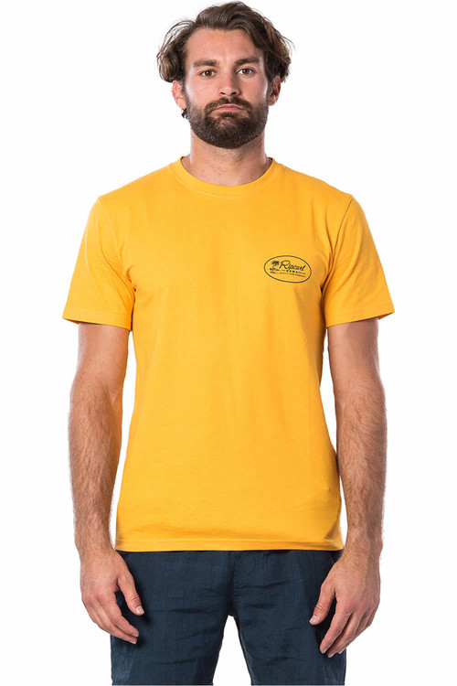 RIP CURL ALOHA STATE S/S TEE amarillo