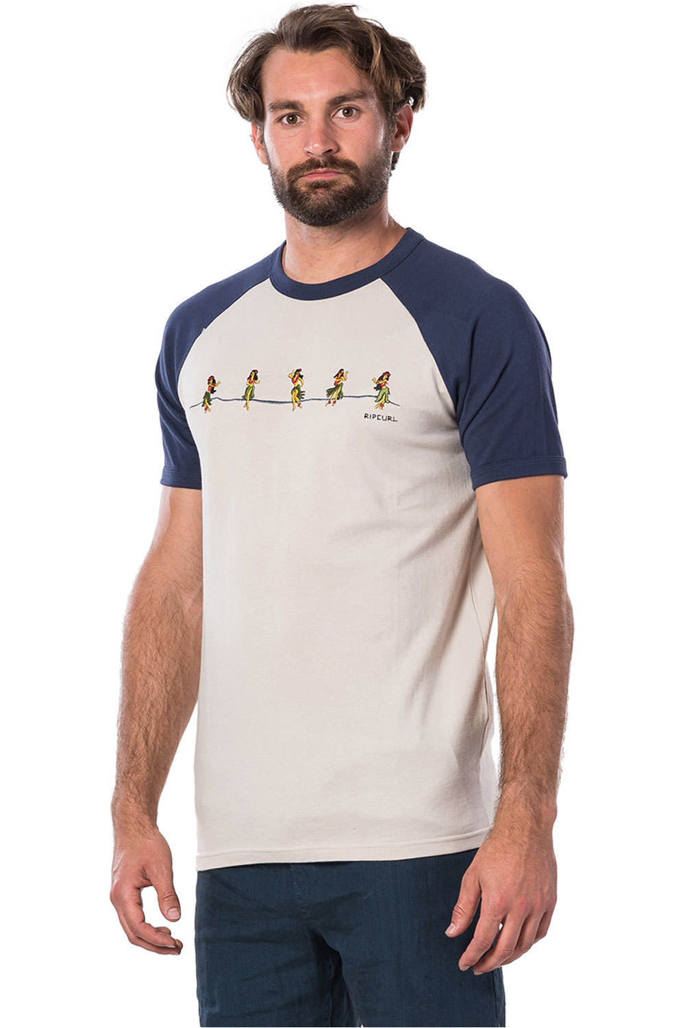 Rip Curl camiseta manga corta hombre Rip Curl HULA AUANA S/S TEE vista frontal Rip Curl camiseta manga corta hombre Rip Curl HULA AUANA S/S TEE vista frontal