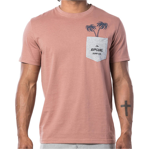 RIP CURL IN DA POCKET S/S TEE rosa