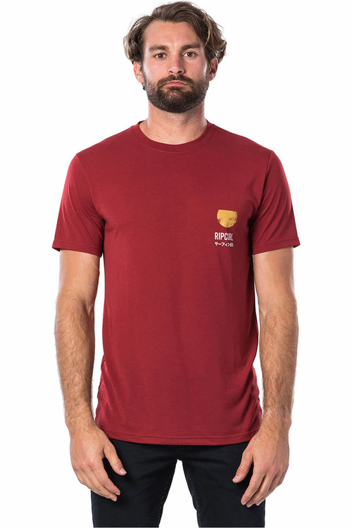 RIP CURL RAMEN VPC S/S TEE rojo