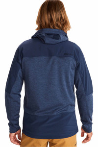 Marmot forro polar hombre Marmot Stonewall Fleece Hoody AZ vista trasera Marmot forro polar hombre Marmot Stonewall Fleece Hoody AZ vista trasera