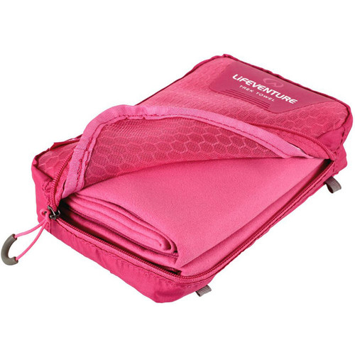 LIFEVENTURE SOFTFIBRE ADVANCE TREK TOWEL    GIANT rosa