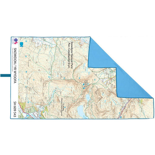 LIFEVENTURE SOFTFIBRE OS MAP TOWEL    GIANT (SNOWDON