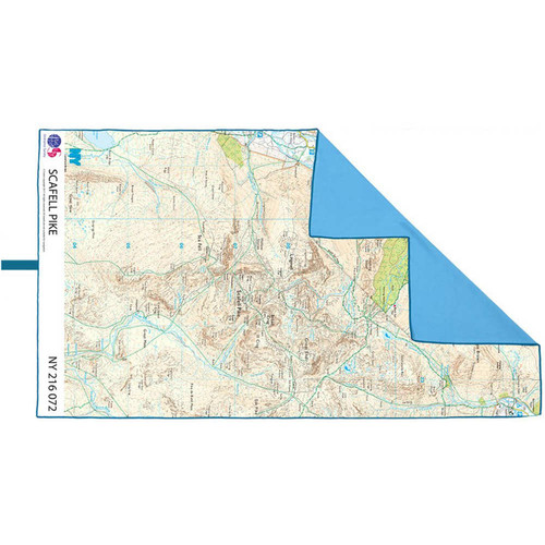 LIFEVENTURE SOFTFIBRE OS MAP TOWEL    GIANT (SCAFELL