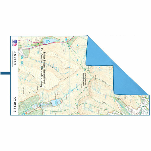 LIFEVENTURE SOFTFIBRE OS MAP TOWEL    GIANT (PEN  Y