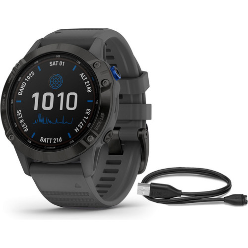 GARMIN FENIX 6 PRO SOLAR NEGRO CORREA GRIS