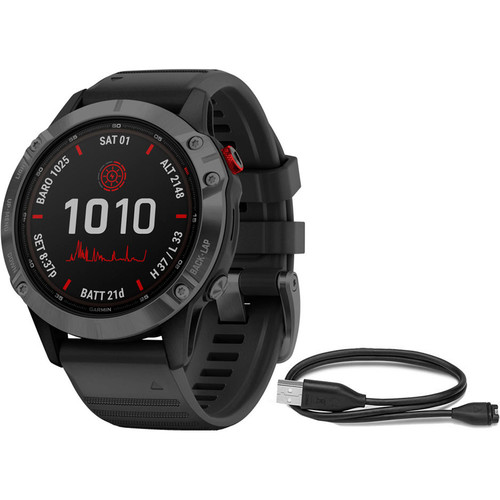 GARMIN FENIX 6 PRO SOLAR NEGRO CORREA NEGRA