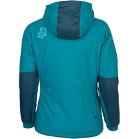 Ternua chaqueta outdoor mujer Ternua CHAQUETA KUANTIK HOOD JKT W AZ vista trasera Ternua chaqueta outdoor mujer Ternua CHAQUETA KUANTIK HOOD JKT W AZ vista trasera