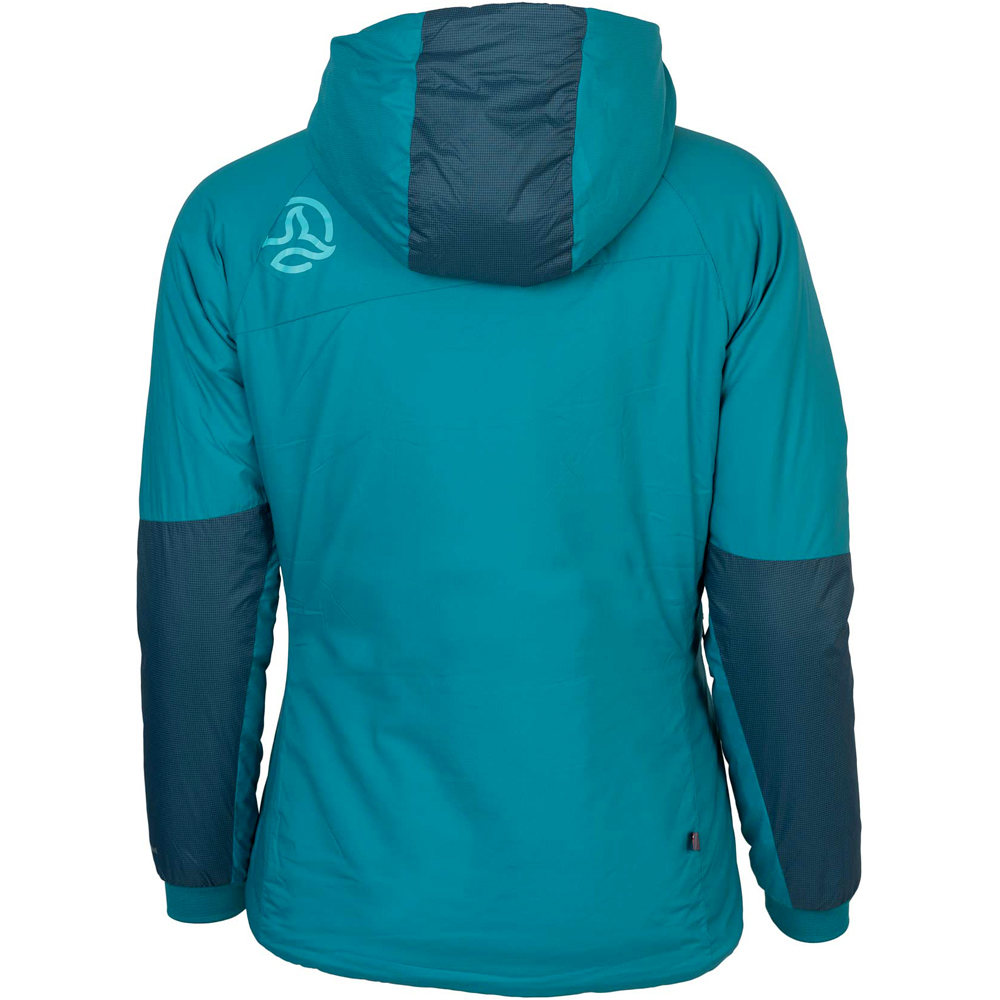 Ternua chaqueta outdoor mujer Ternua CHAQUETA KUANTIK HOOD JKT W AZ vista trasera Ternua chaqueta outdoor mujer Ternua CHAQUETA KUANTIK HOOD JKT W AZ vista trasera
