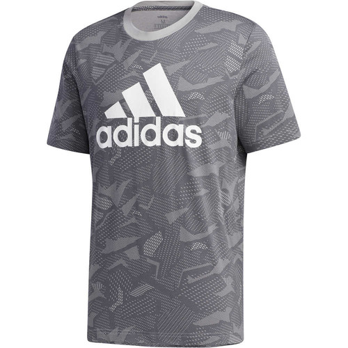 ADIDAS M E AOP T gris