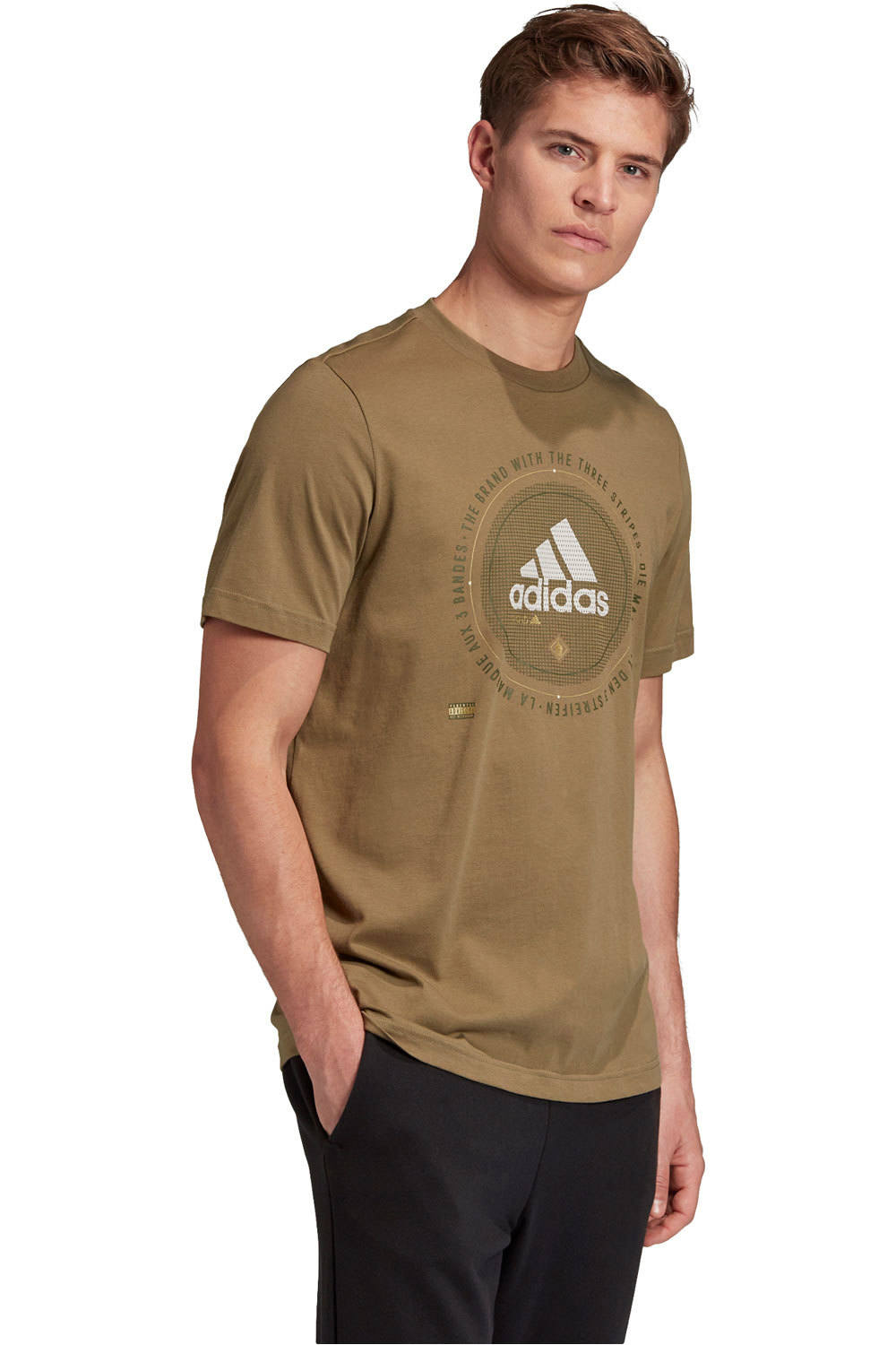 adidas camiseta manga corta hombre Adidas Universal Embl. vista frontal adidas camiseta manga corta hombre Adidas Universal Embl. vista frontal
