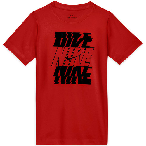 NIKE U NSW TEE NIKE STACK rojo