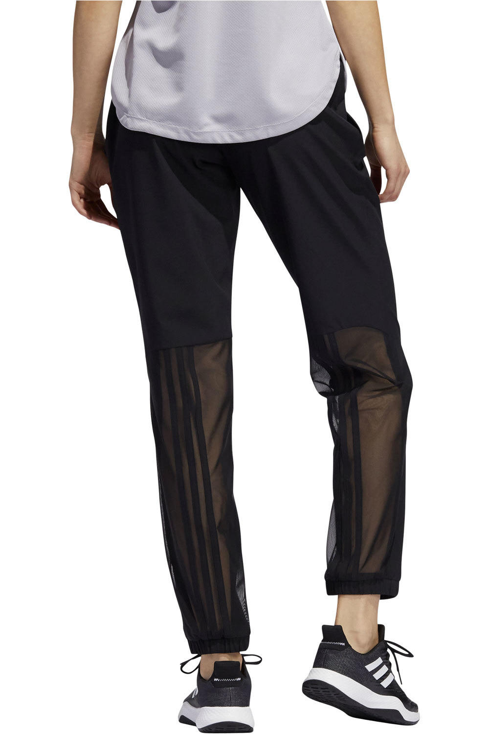 adidas pantalones y mallas largas fitness mujer Adidas WVN L 3S PANT vista trasera adidas pantalones y mallas largas fitness mujer Adidas WVN L 3S PANT vista trasera