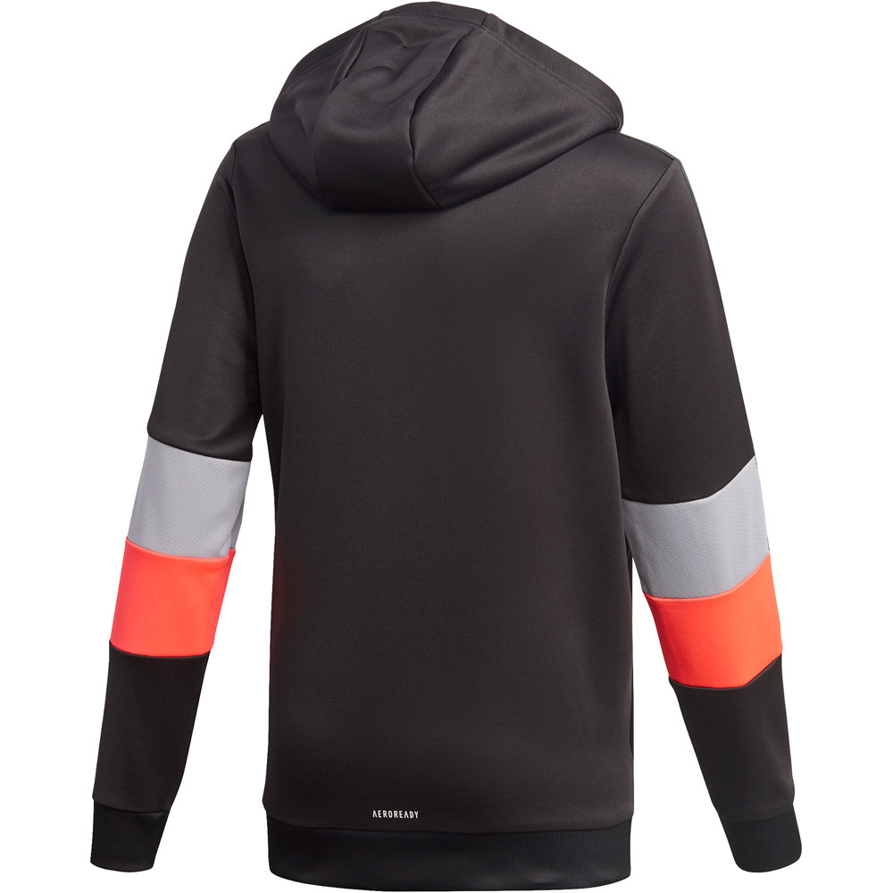 adidas sudadera niño Adidas B A.R. 3S FZ HD vista trasera adidas sudadera niño Adidas B A.R. 3S FZ HD vista trasera