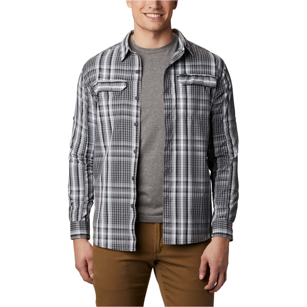 Columbia camisa montaña manga larga hombre Columbia Silver Ridge  2.0 Plaid L/S Shirt vista frontal Columbia camisa montaña manga larga hombre Columbia Silver Ridge  2.0 Plaid L/S Shirt vista frontal