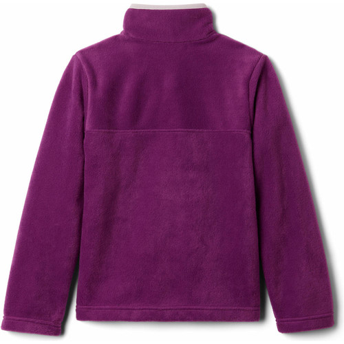 COLUMBIA STEENS MTN  1/4 SNAP FLEECE PULL-OVER morado