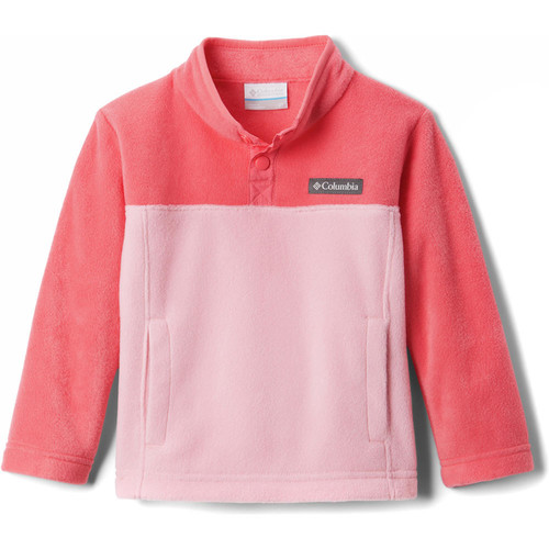 COLUMBIA STEENS MTN  1/4 SNAP FLEECE PULL-OVER rojo