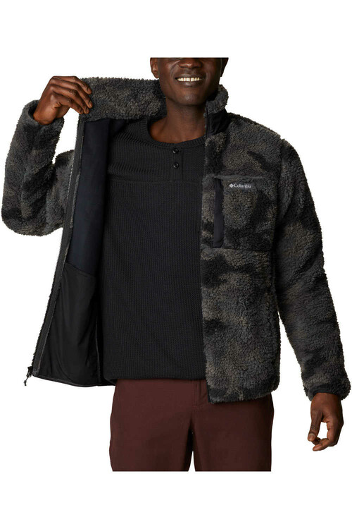 COLUMBIA WINTER PASS  PRINT FLEECE FULL ZIP negro