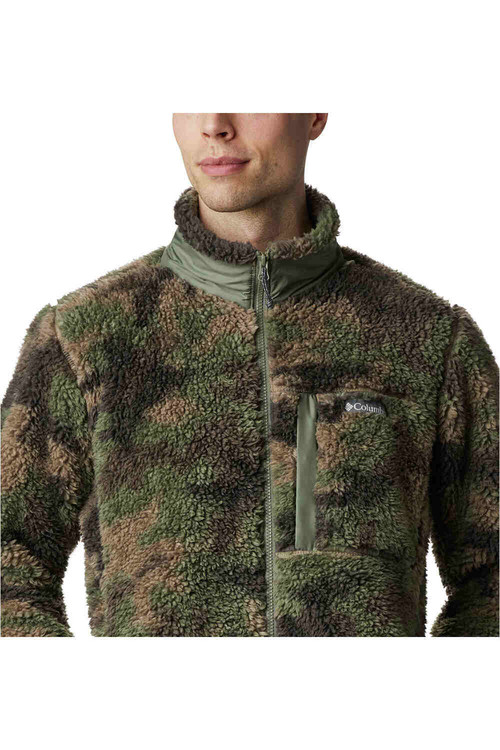 COLUMBIA WINTER PASS  PRINT FLEECE FULL ZIP verde