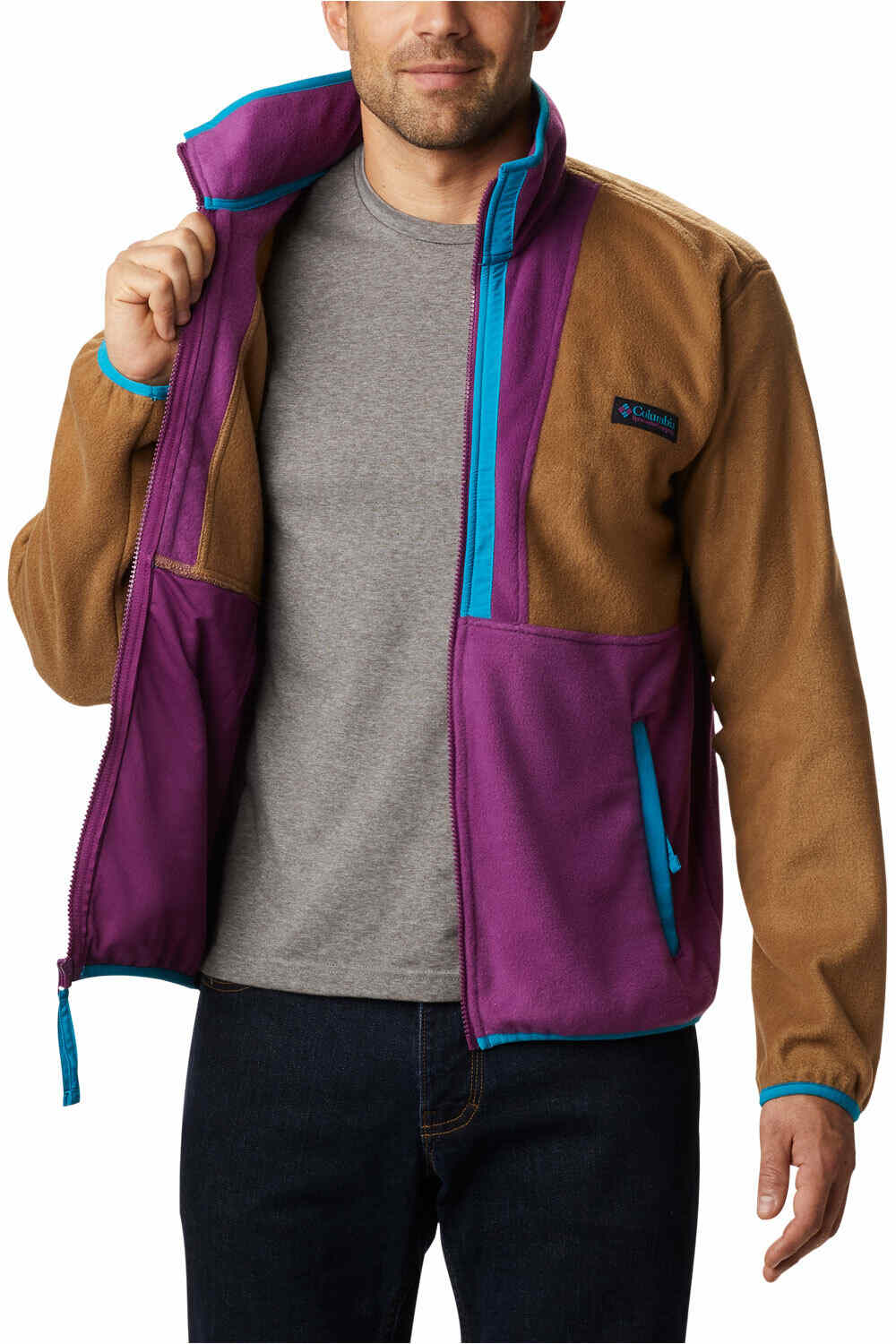 Columbia forro polar hombre Columbia Back Bowl Full Zip Fleece vista trasera Columbia forro polar hombre Columbia Back Bowl Full Zip Fleece vista trasera