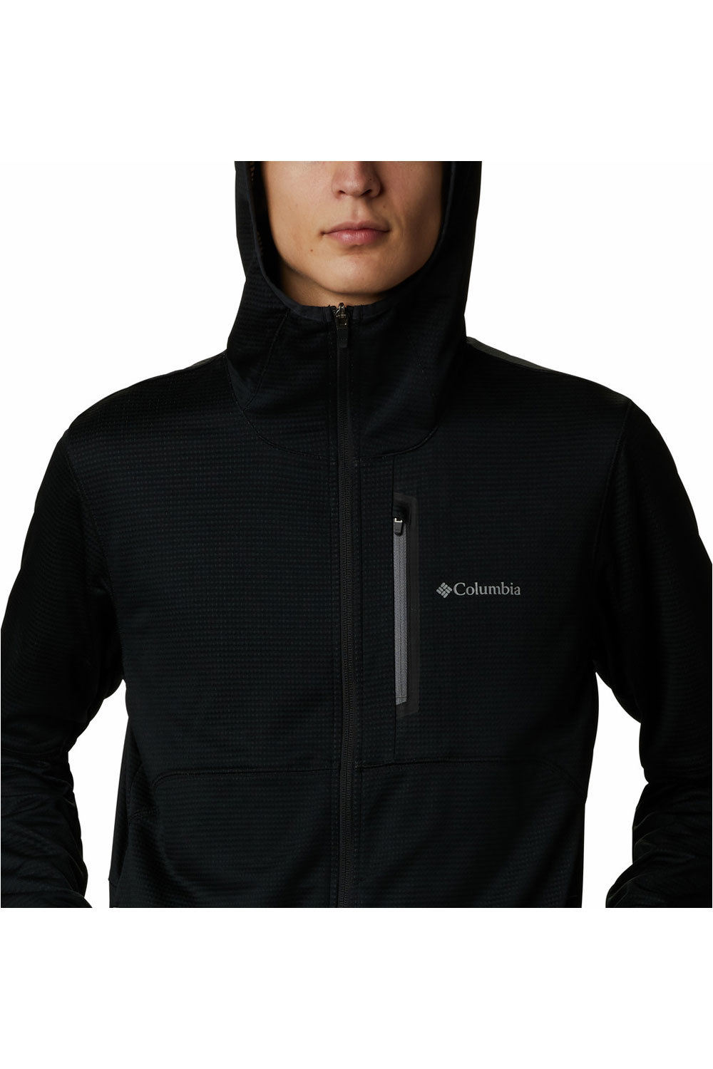 Columbia forro polar hombre Columbia Tech Trail FZ Hoodie vista detalle Columbia forro polar hombre Columbia Tech Trail FZ Hoodie vista detalle