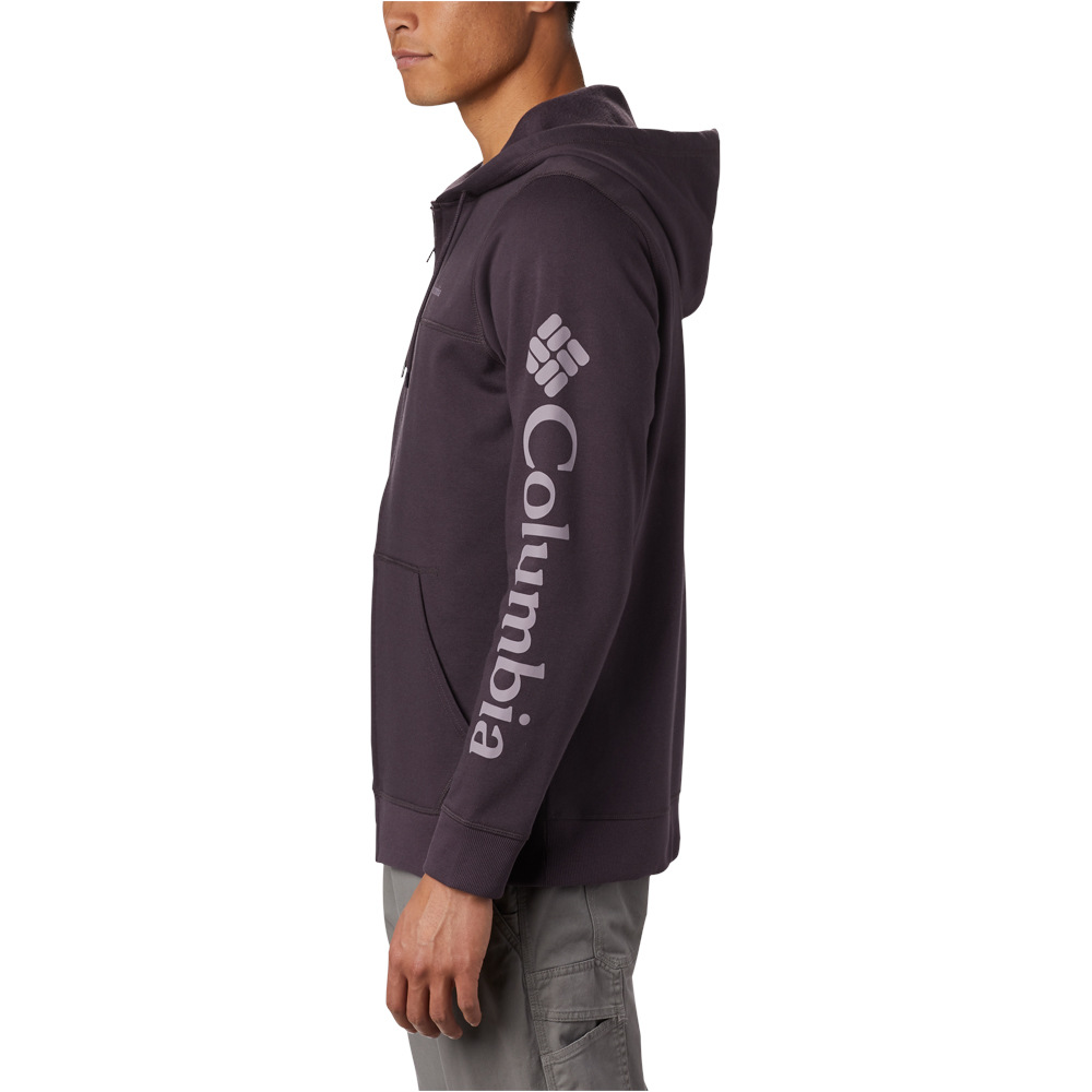 Columbia camiseta montaña manga larga hombre M Columbia Logo Fleece FZ vista detalle Columbia camiseta montaña manga larga hombre M Columbia Logo Fleece FZ vista detalle