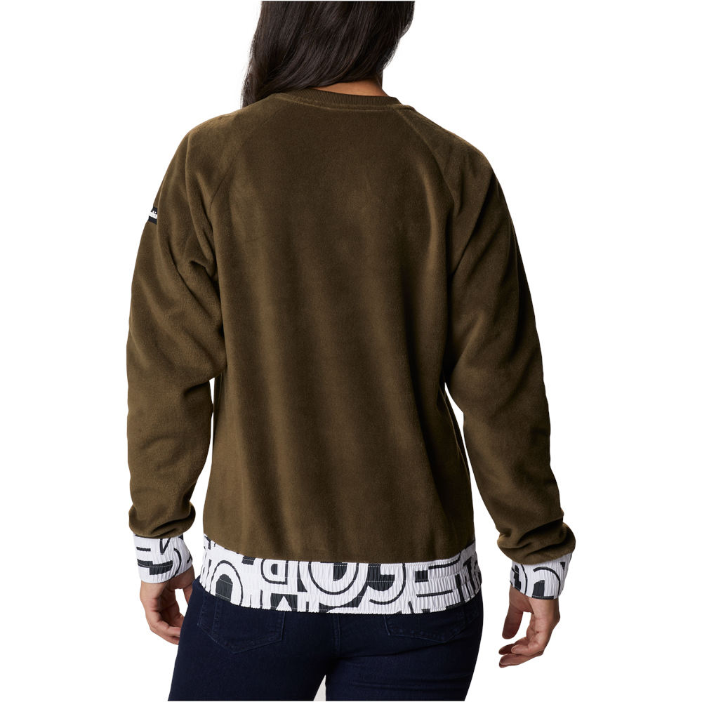 Columbia camiseta montaña manga larga mujer Columbia Exploration Fleece Crew vista trasera Columbia camiseta montaña manga larga mujer Columbia Exploration Fleece Crew vista trasera
