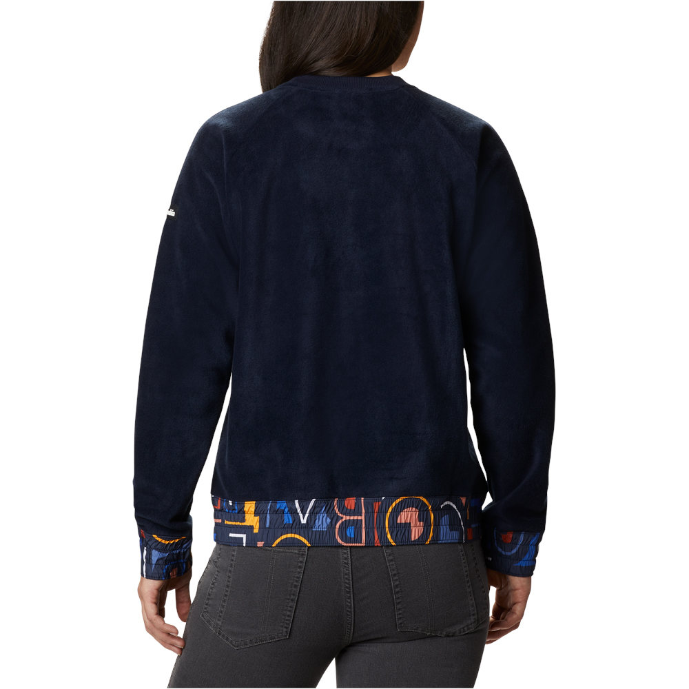 Columbia camiseta montaña manga larga mujer Columbia Exploration Fleece Crew vista trasera Columbia camiseta montaña manga larga mujer Columbia Exploration Fleece Crew vista trasera