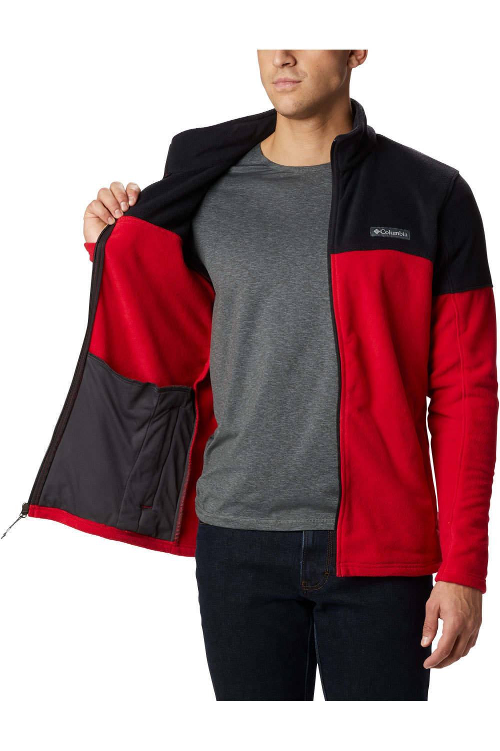 Columbia forro polar hombre Columbia Basin Trail III Full Zip vista trasera Columbia forro polar hombre Columbia Basin Trail III Full Zip vista trasera