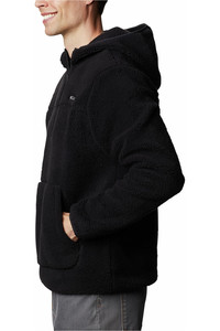 Columbia camiseta montaña manga larga hombre Columbia Rugged Ridge  II Sherpa Pullover Hoodie vista detalle Columbia camiseta montaña manga larga hombre Columbia Rugged Ridge  II Sherpa Pullover Hoodie vista detalle
