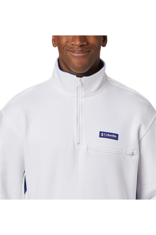 COLUMBIA BUGASWEAT  QUARTER ZIP blanco