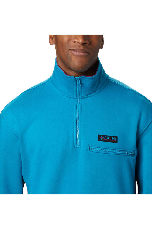 COLUMBIA BUGASWEAT  QUARTER ZIP azul