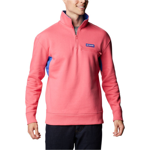 COLUMBIA BUGASWEAT  QUARTER ZIP rojo