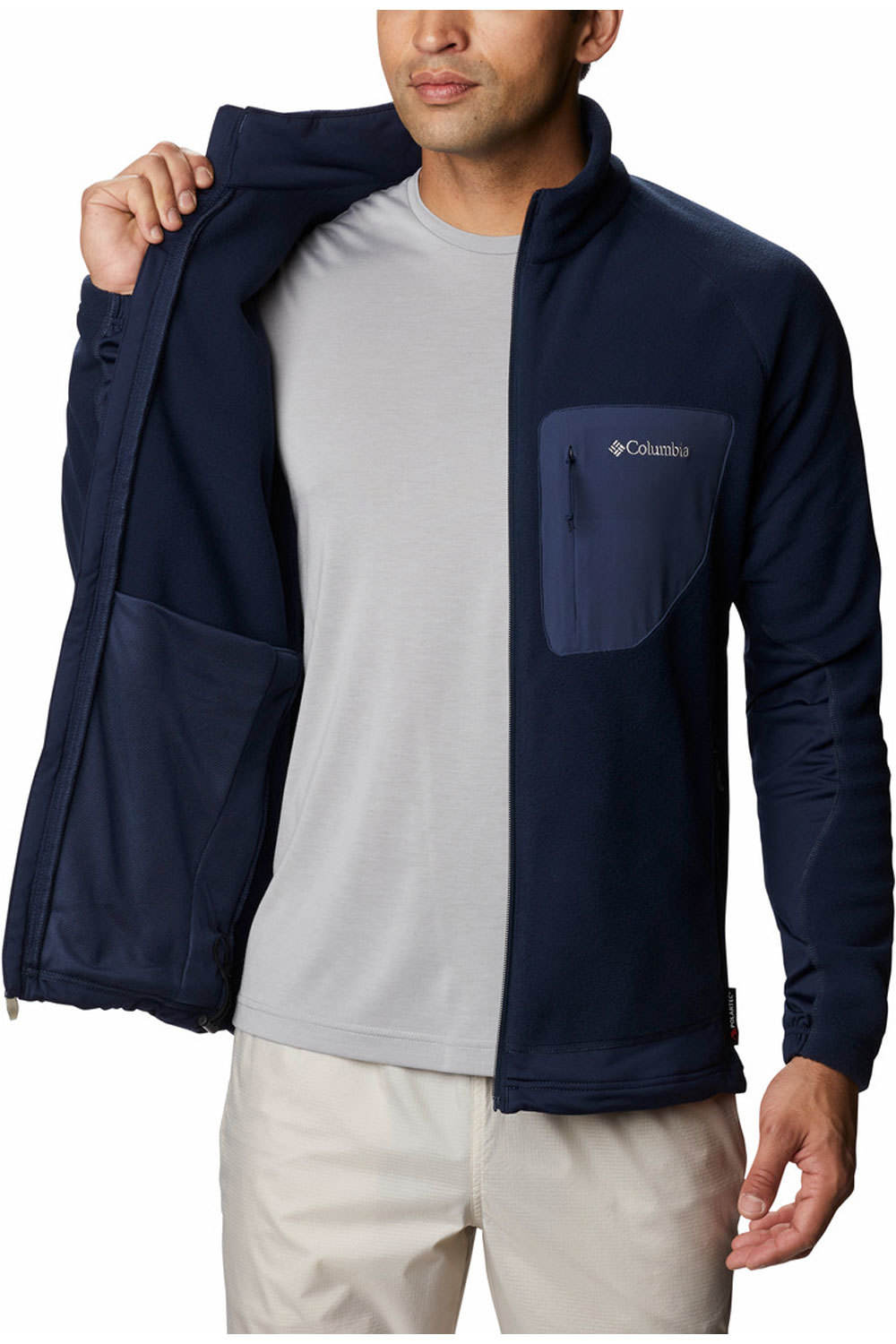 Columbia forro polar hombre Columbia M Polar Powder Full Zip vista detalle Columbia forro polar hombre Columbia M Polar Powder Full Zip vista detalle