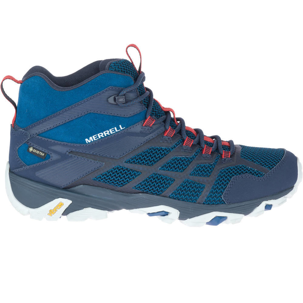 Merrell bota trekking hombre Merrell MOAB FST 2 MID GTX lateral exterior Merrell bota trekking hombre Merrell MOAB FST 2 MID GTX lateral exterior
