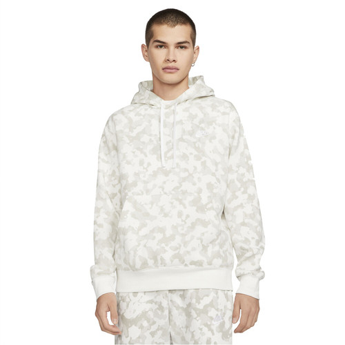 NIKE M NSW CLUB BB HOODIE CAMO blanco