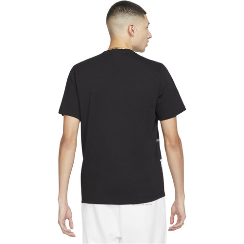 NIKE M NSW TEE PRINTED AOP HBR negro