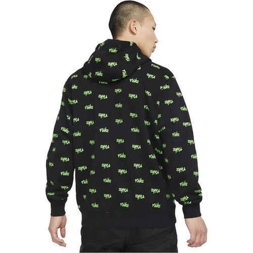 NIKE M NSW CLUB PO BB HOODIE SCRPT negro