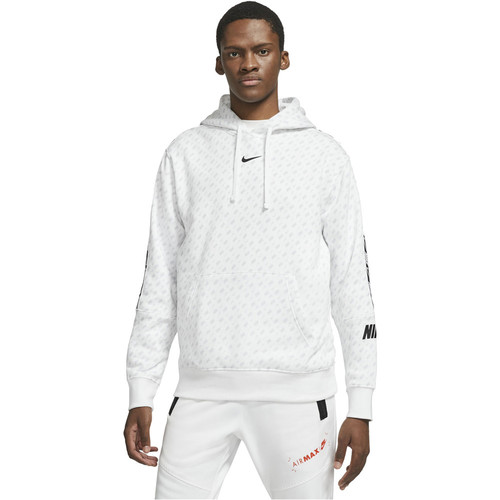 NIKE M NSW REPEAT FLC PO HOOD PRNT blanco