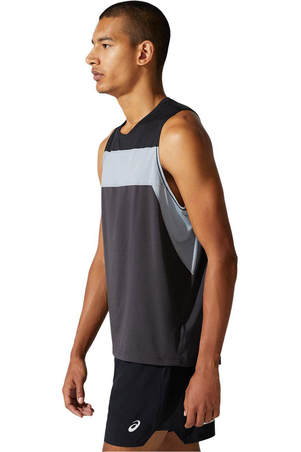Asics camiseta entrenamiento tirantes hombre Asics RACE SINGLET vista detalle Asics camiseta entrenamiento tirantes hombre Asics RACE SINGLET vista detalle