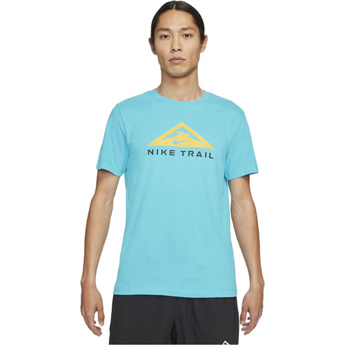 NIKE U NK DRY TEE SS TRAIL azul