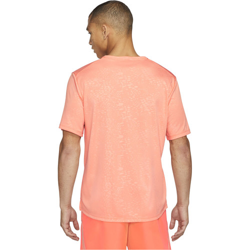 NIKE M NK RN DVN DF MILER SS EMBSS naranja
