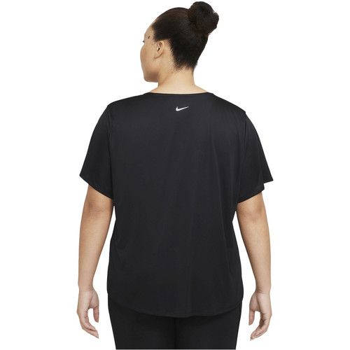 NIKE W NK SWOOSH RUN TOP SS negro