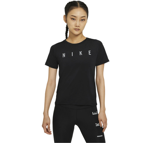 NIKE W NK RUN DVN MILER TOP SS negro
