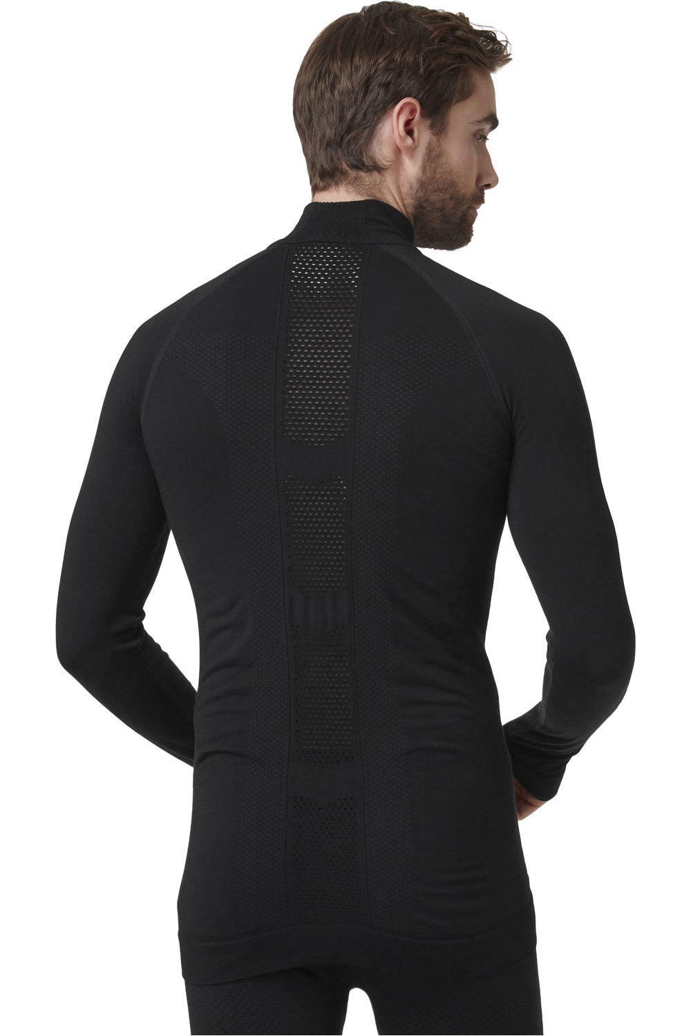 Helly Hansen camiseta térmica manga larga hombre Helly Hansen H1 PRO LIFA SEAMLESS 1/2 ZIP vista trasera Helly Hansen camiseta térmica manga larga hombre Helly Hansen H1 PRO LIFA SEAMLESS 1/2 ZIP vista trasera