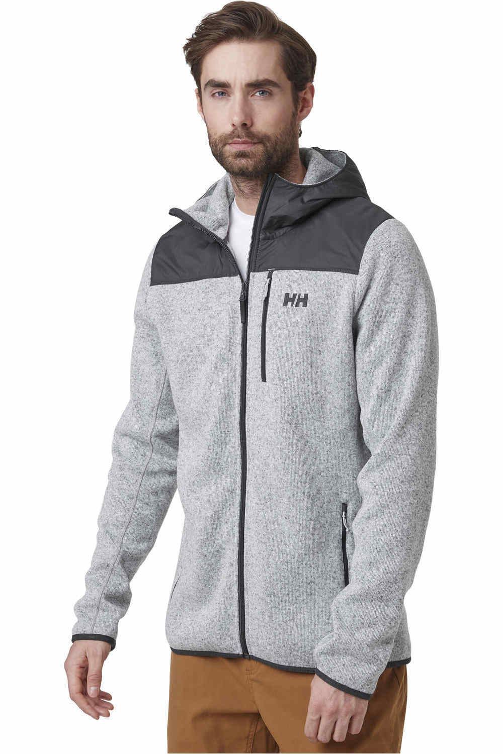 Helly Hansen forro polar hombre Helly Hansen VARDE HOODED FLEECE JACKET vista frontal Helly Hansen forro polar hombre Helly Hansen VARDE HOODED FLEECE JACKET vista frontal