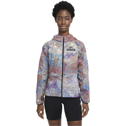 NIKE W NK WINDRUNNER JKT TRAIL azul