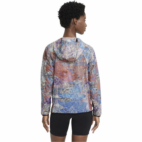 NIKE W NK WINDRUNNER JKT TRAIL azul