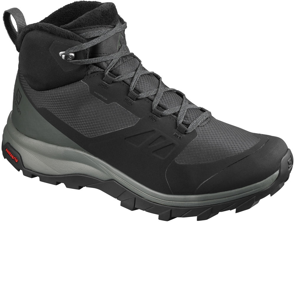 Salomon bota trekking hombre Salomon OUTsnap CSWP lateral exterior Salomon bota trekking hombre Salomon OUTsnap CSWP lateral exterior